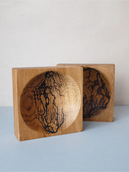 Vide-Poche Design Inspiré des Éléments - Bois & Foudre