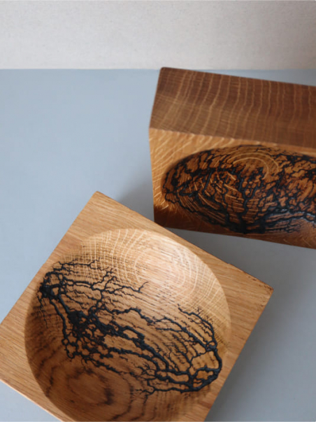 Vide-Poche Design Inspiré des Éléments - Bois & Foudre