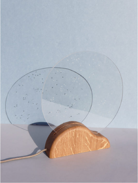 Lampe de chevet - Veilleuse Ciel Étoilé en Bois - Lumière douce