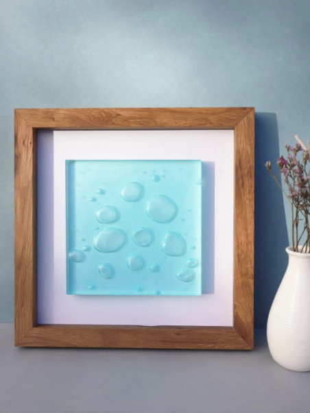 Tableau Décoration Murale Design Bord de Mer effet Bulles d'air