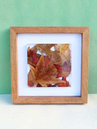 Tableau Décoration Murale Design inclusion Feuilles d'Automne